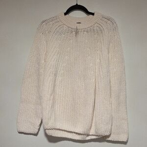 Free People Soft Cream Crew Neck Sweater